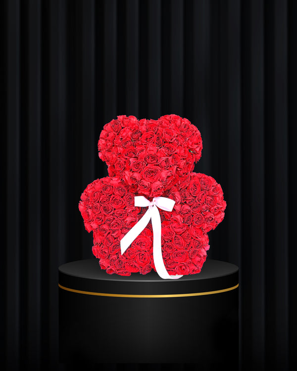Red Rose Teddy Arrangement